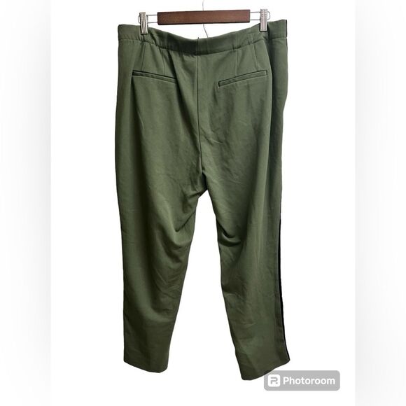 ZARA x TRF Collection Olive Green Trousers Pants w/ Side Stripes SZ XL - Picture 5 of 6